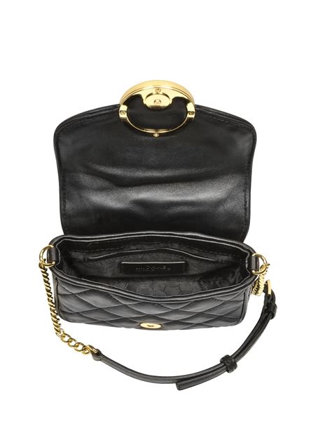 small black and gold michael kors purses|Michael Kors small black crossbody.